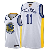 Warriors #11 Klay Thompson White 2018 NBA Finals Nike Swingman Jersey,baseball caps,new era cap wholesale,wholesale hats